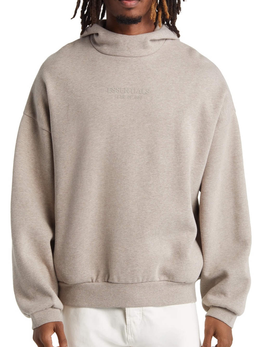 Fear of God Essentials Pullover Hoodie Taupe Size Small